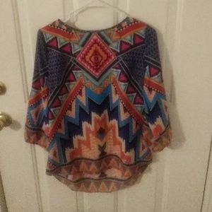 Gorgeous Vibrant Multicolor Pink Owl Apparel Tunic